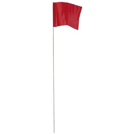 EMPIRE LEVEL 78007 Stake Flag, Red, 212 in W Flag, 312 in H Flag 78-007